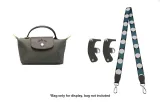 Dark Forest Green Polka Dot 94cm (Top Grain Leather Head+Canvas)+[No Perforated]Set