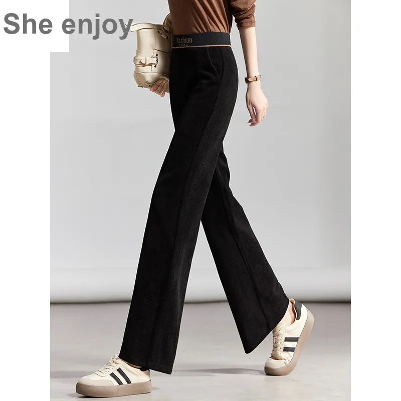 She Enjoys Casual Pants Women's Black-4
