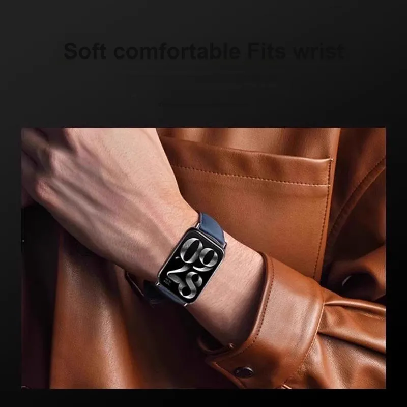 Mr. Strap Watch Band Xiaomi Compatibility Genuine Leather Material-4