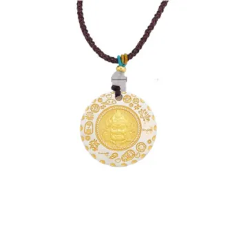 QINGFU Foot Silver 990 Pendants Unisex