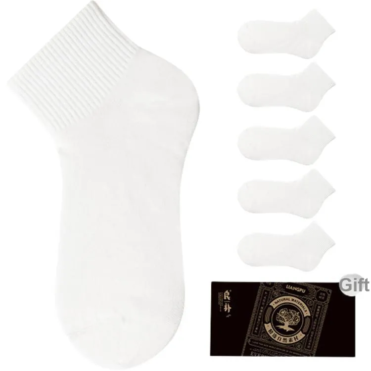 LIANGPU Ankle Socks Men's 5 Pack-10