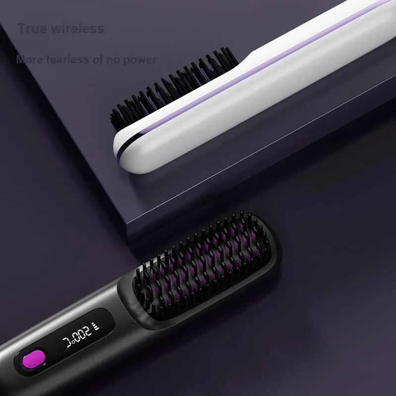Love Of Wormwood Wireless Negative Ion Hair Straightener LCD Black Display Model-4