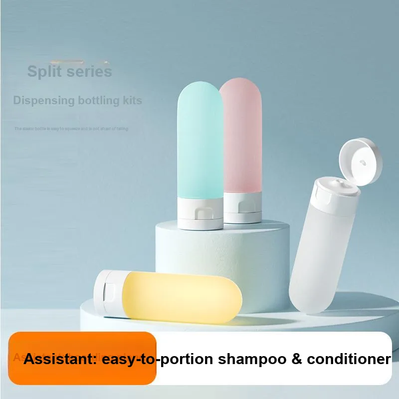 JIAOXUEFEI Portable Travel Lotion Sample Size Shampoo Shower Gel Combination Skincare Product Empty Bottle 50ML-9