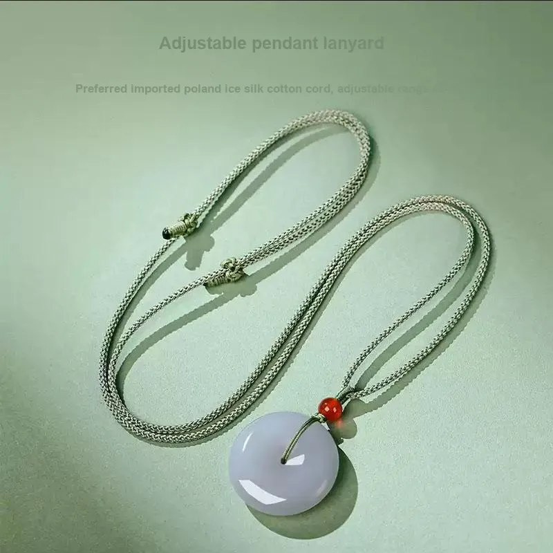 YUDI Hetian Jade Necklaces Smoky Purple Unisex-4