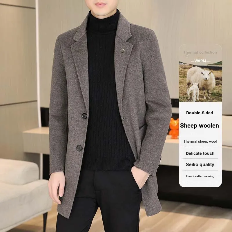 PIERRE CARDIN Woolen Coat Men's-11