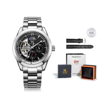 WSK Automatic Mechanical Movement Watch Men's Watches Black Dial