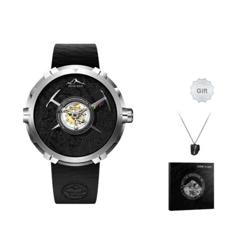 CIGA Design Ручной Механический Movement Мужские Часы U Collection 45mm*45mm*11,9mm Черные