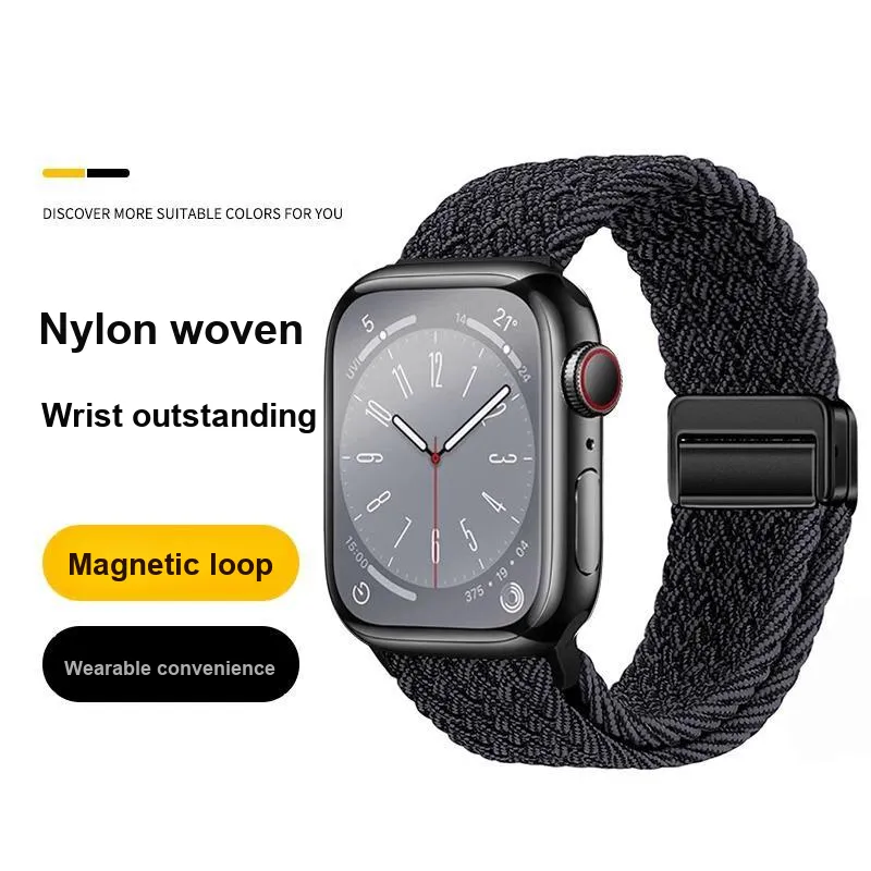 First Guard Compatibility Apple IWatch Series 10/S9/S8/S7/SE Strap Apple Compatibility Watch Band 225mm Nylon Material-27