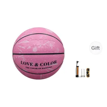 SIPAKESPORT PU Basketball Pink Size 6 Ball/Size 7 Ball Street Competition Unisex