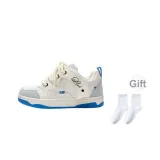 White Blue (Comes with 1 Pack of Socks)