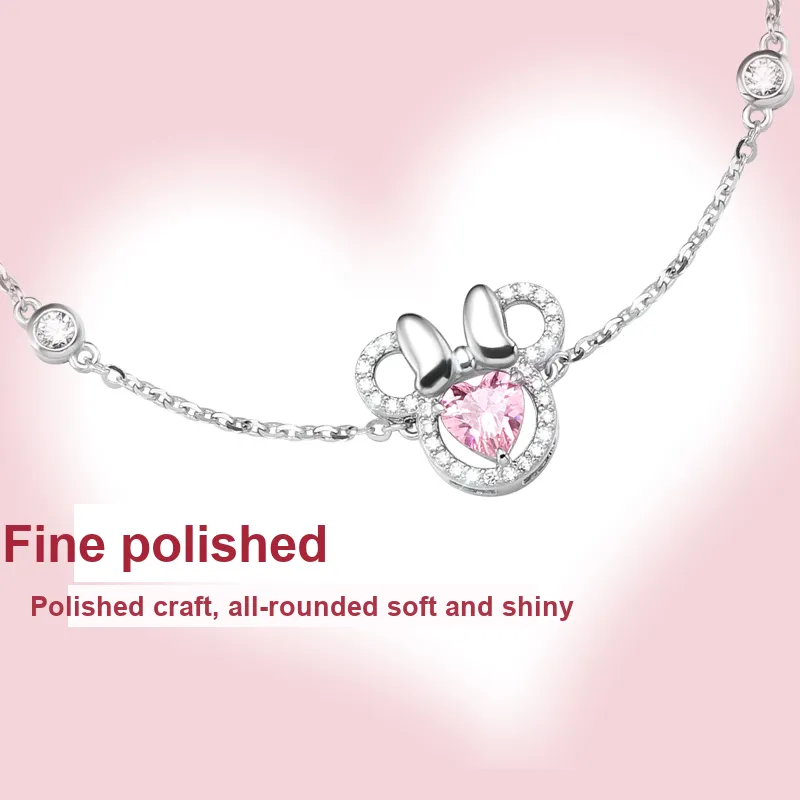 Disney Minnie Series S925 Silver Bracelets Women's-2
