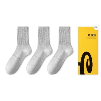 H YXIANG Mid Calf Socks Men's Box 3 Pack