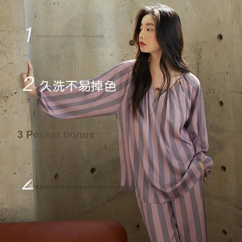 Xuan Liang Pajama Set Women's Dusty Purple-2