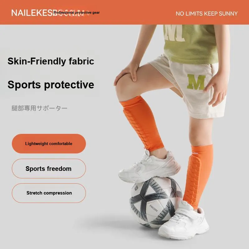 NAILEKESI Soccer Leg Guards Slip Resistant Unisex Professional Protective Equipment-9