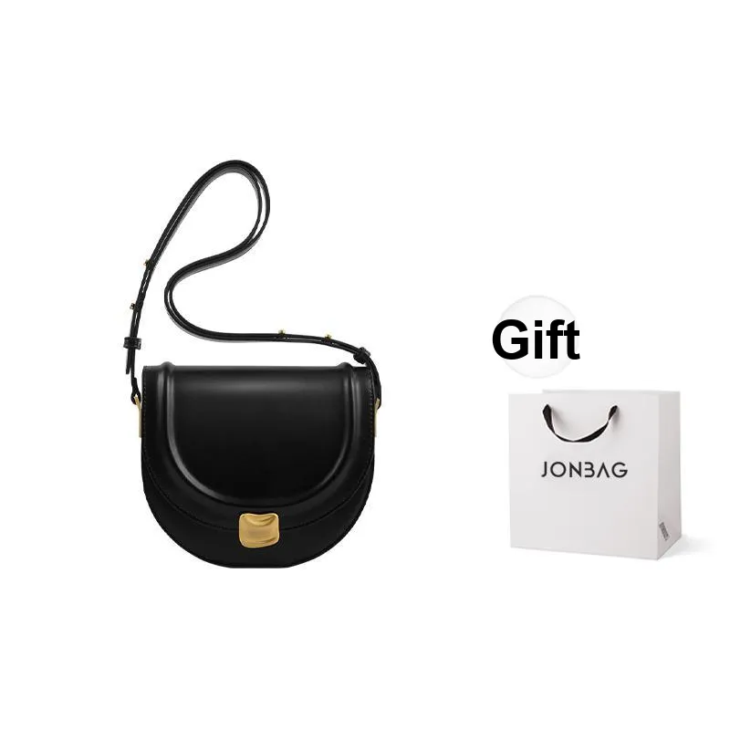 JONBAG Synthetic Leather Shifting Sand Bag Saddle Bag, Shoulder Bag Trumpets Women's Black