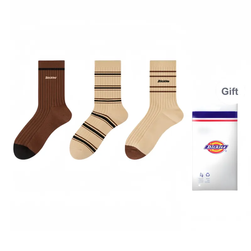 Dickies Thickened Terry Thermal Breathable Fall Winter Crew Socks Unisex-3