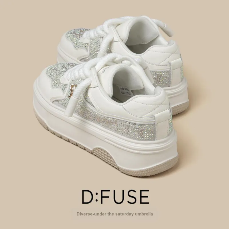 D FUSE SCANDINAVIA Skateboard Shoes Women's Low Top Beige-4