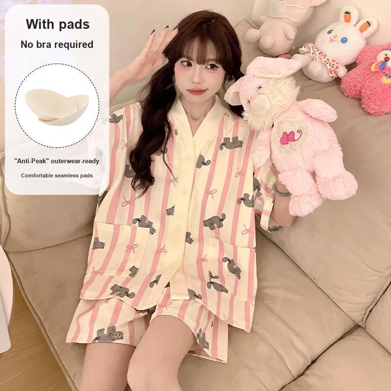 O'MESIK Pajama Set Women's Pink-2