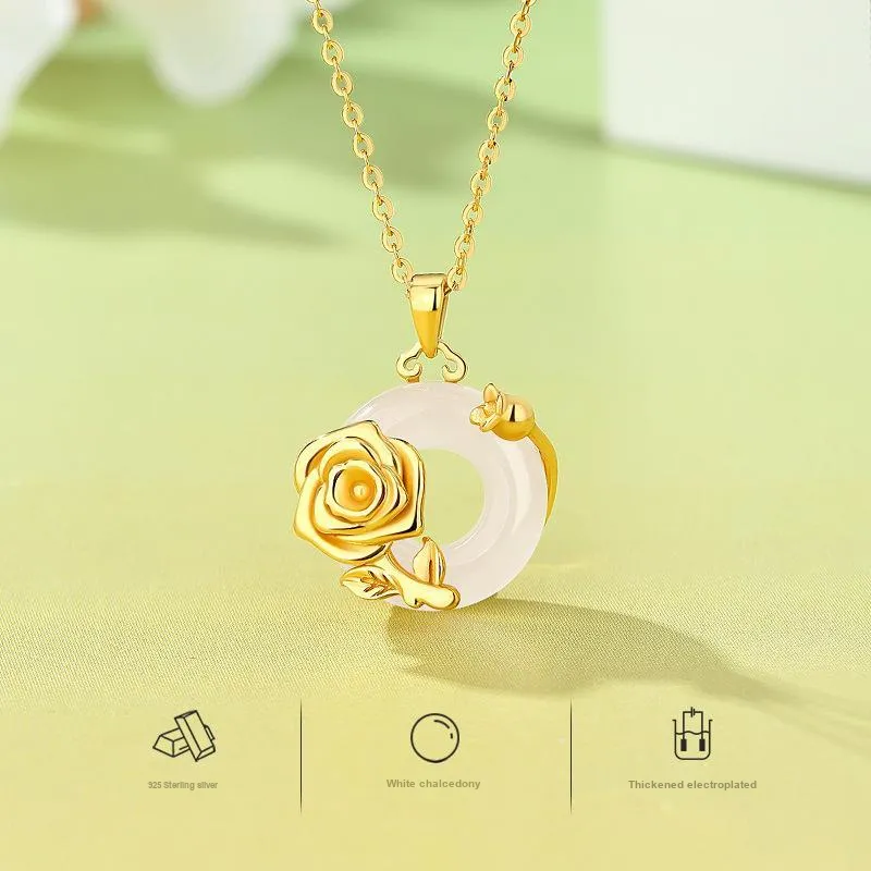 DAN DREAM Chalcedony Necklaces Women's-6