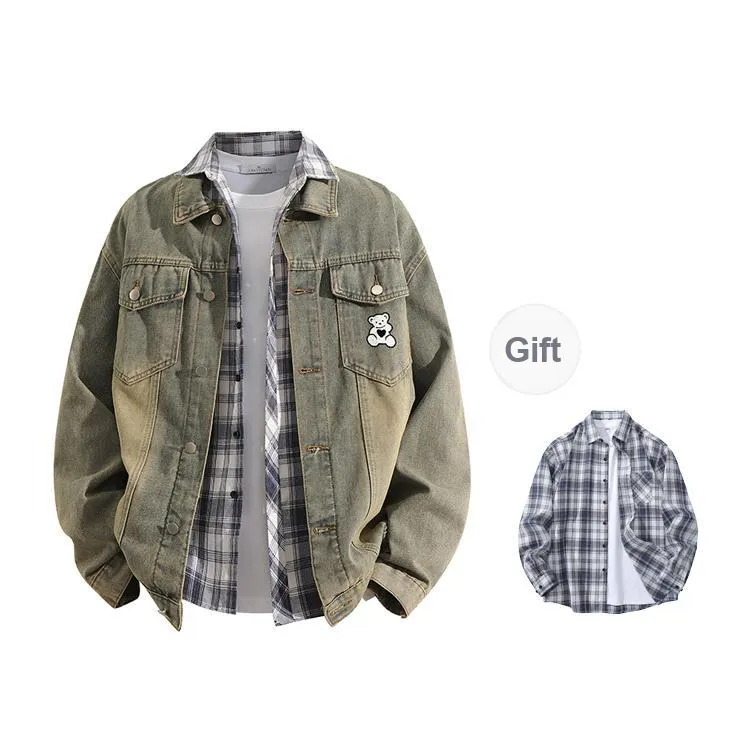 LIVINGTOWN Denim Jackets Unisex-4