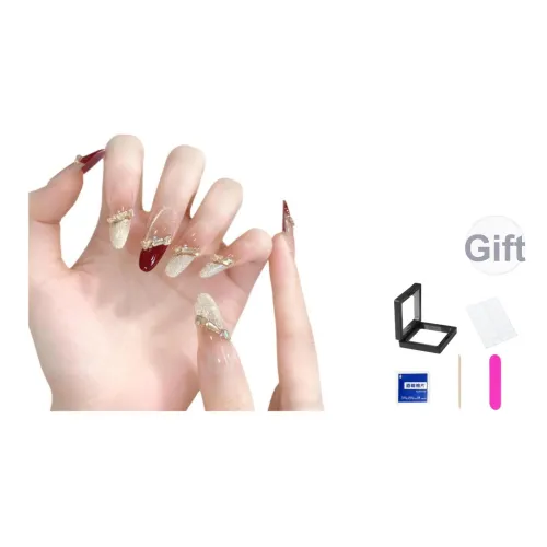 XNTX Кошачий глаз Handcrafted False Nail Овал Мягкий Color Series Румяна Stain Стиль Instagram