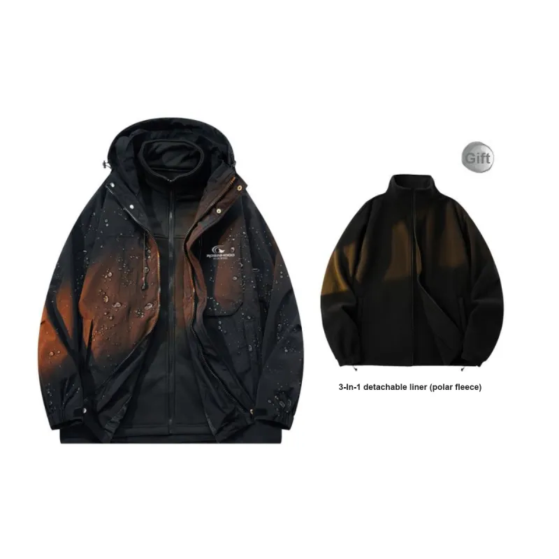 ROBINHOOD Waterproof And Windproof To Keep Warm Windbreaker Jacket Unisex-7