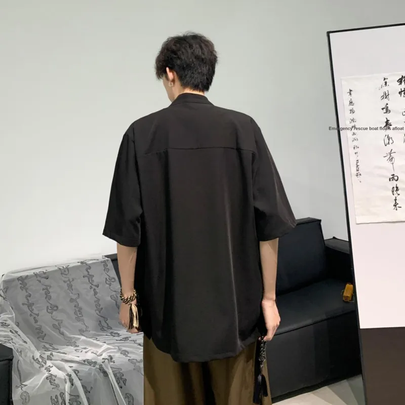 PEIMENG Shirts Unisex Black-2