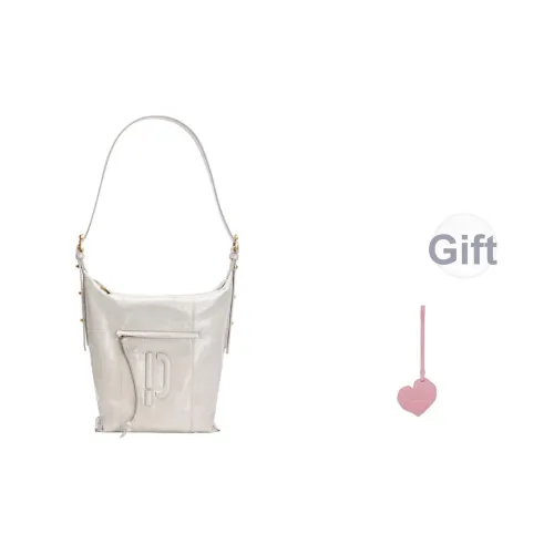 PECO Сумка через плечо из коровьей кожи унисекс черный розовый джинсовый белый