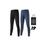 Thickened and Fleece-Lined 2 Pack (Dark Gray+Navy Blue) with 2 Pack Socks+Shopping Bag Included