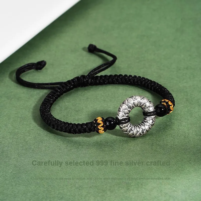 YINGNIXINDONG S999 Fine Silver Pure Silver Bracelets Unisex-2