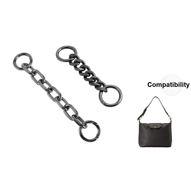 Ingenuity Handmade Metal Shoulder Strap Chain Liner Women's Gunmetal/White-Like