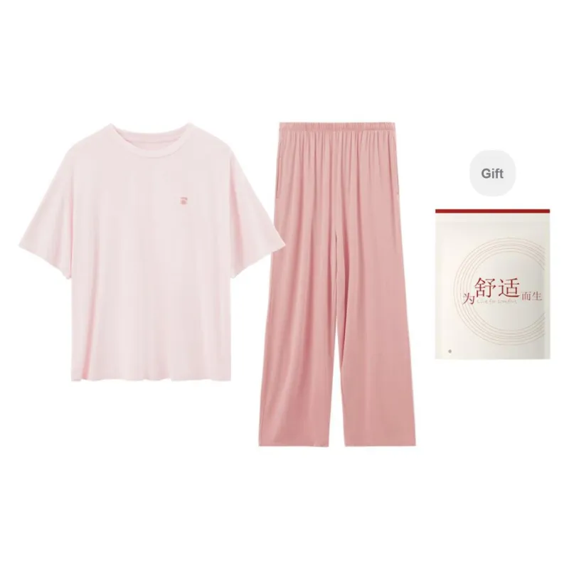 Red Beans At Home Pajama Set Women's Shopping Bag-0