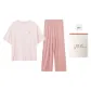 Orange Pink-Women's-Short-Sleeved Shirt and Pants