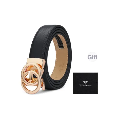 WilliamPOLO Ремни из коровьей кожи женские несколько цветов 2,4 см