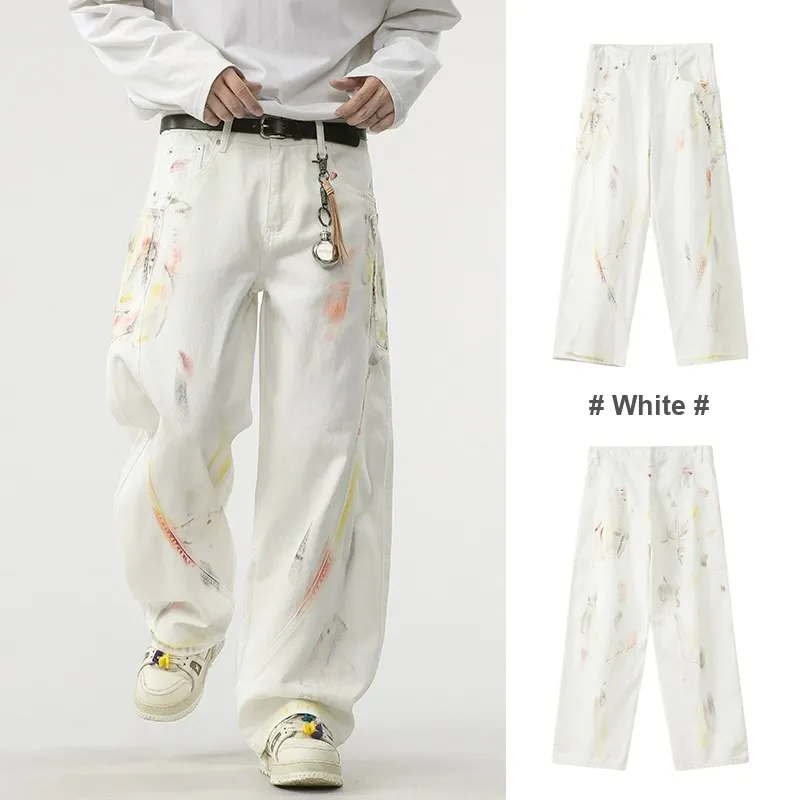 PANDA ADEVIL Jeans Unisex White-4