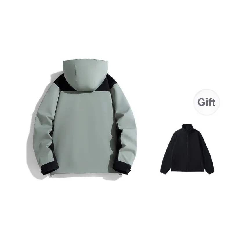 Yiwen Water Resistant Windproof Breathable Warm Windbreaker Jacket Unisex-23