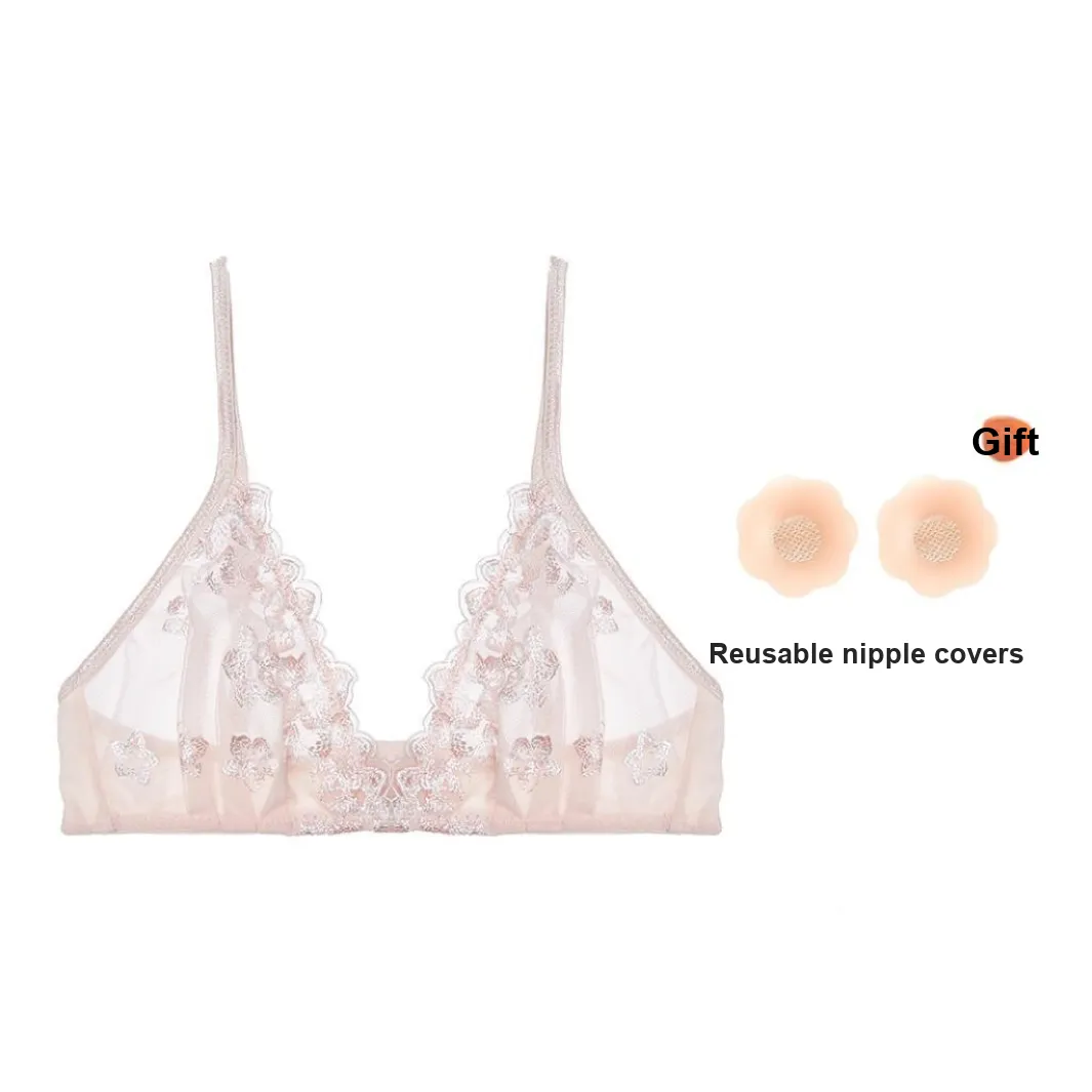 FREELASS Bra Women's Free Petal Nipple Cover 1 Pair Pink