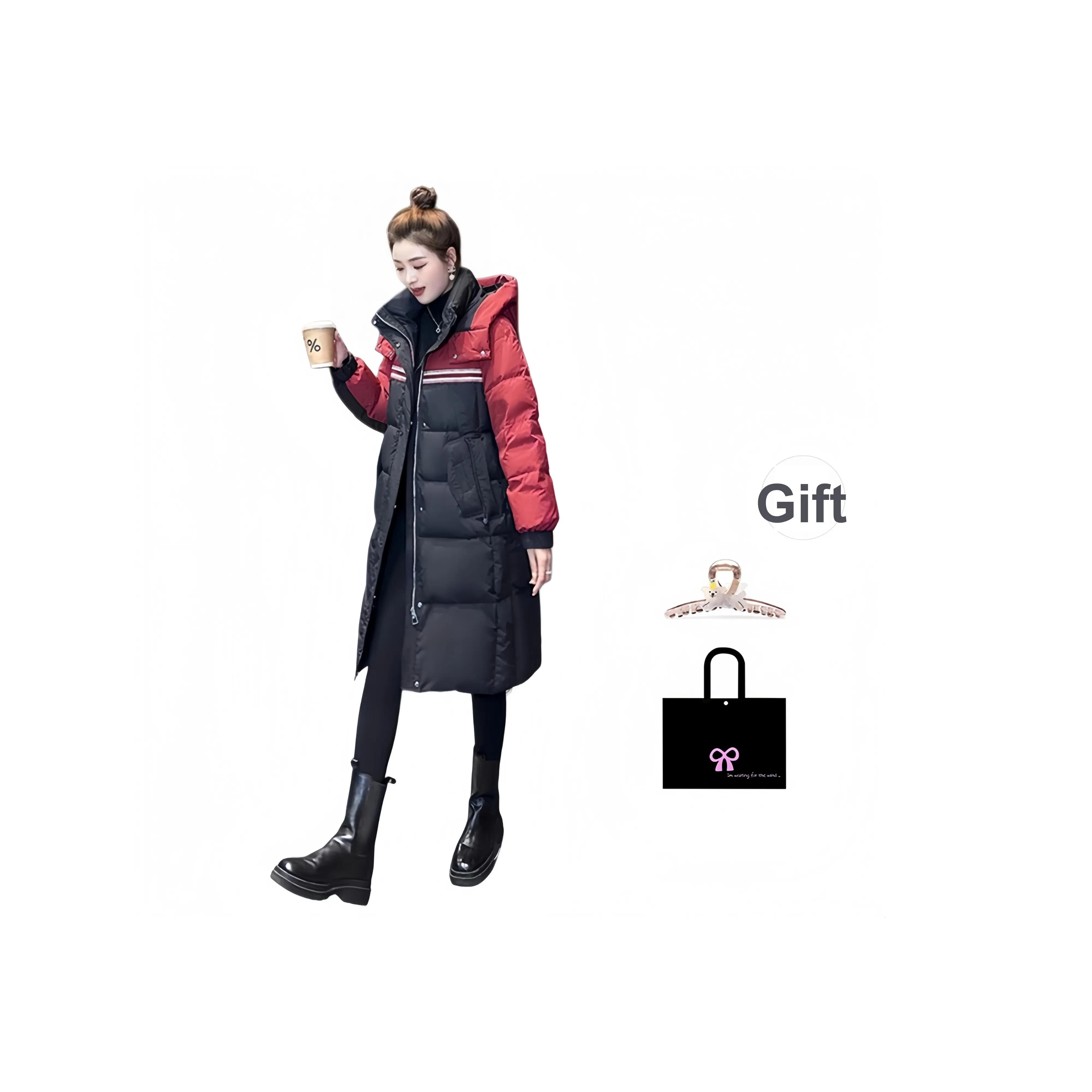 Aimilian Красный Женский пуховик