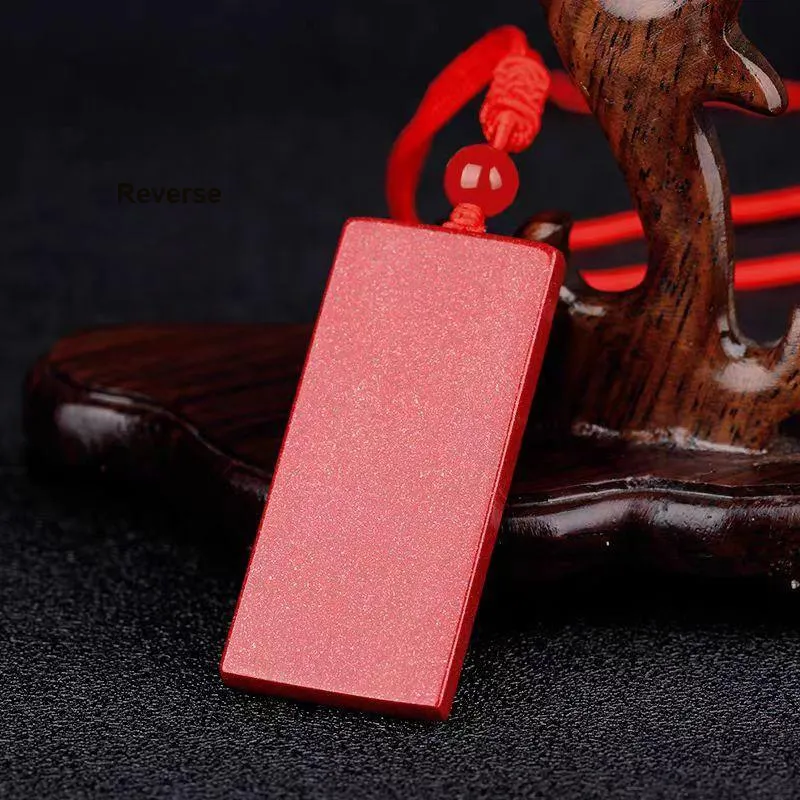 Lingxiang Yurun Cinnabar Necklaces Unisex-2