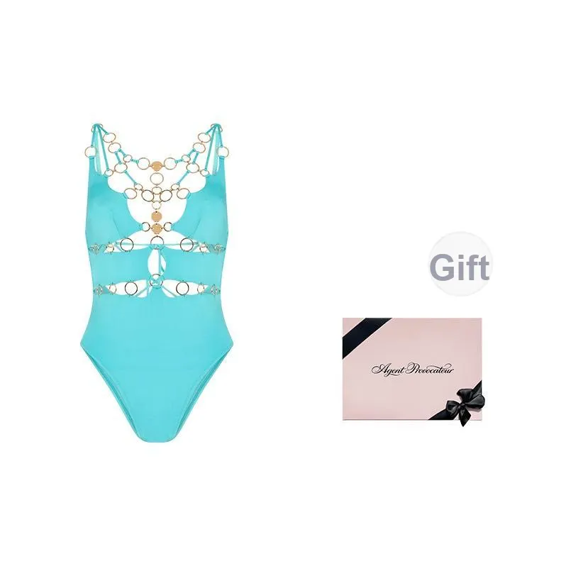 Agent Provocateur One piece Swimsuit Women's Cyan/Gold