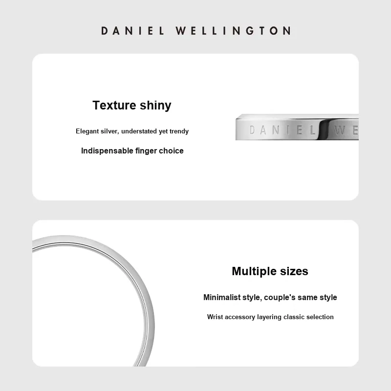Daniel Wellington Alloy Rings Unisex Vegan Color Ring-9