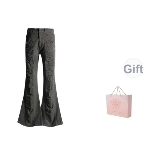 ZAZN Повседневные брюки Женские Оливково-зеленый