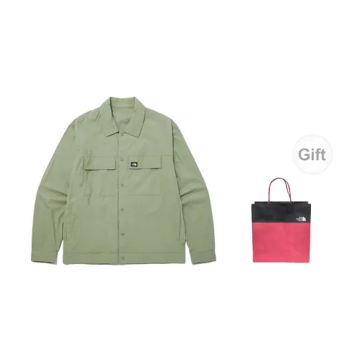 THE NORTH FACE Shirts Unisex Grass Green+Gift Bag