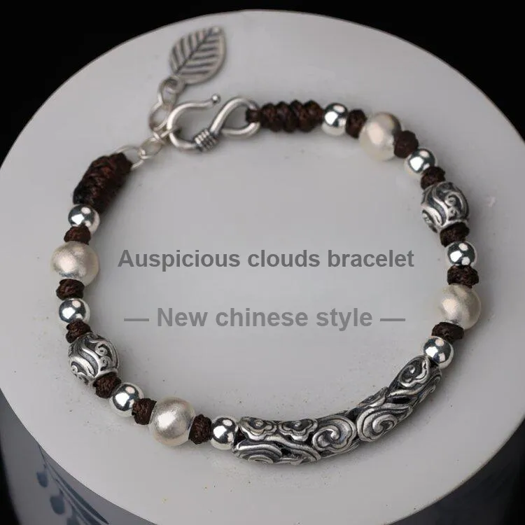 BMK 999 Fine Silver Pure Silver Bracelets Unisex-4