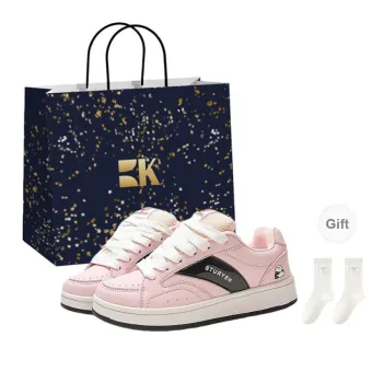 Boldi Kuki Non slip Lightweight Low Top Skateboard Shoes Women's Pink
