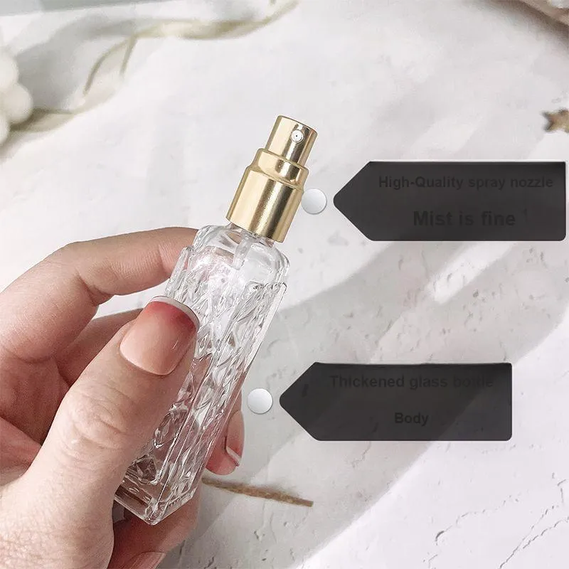 JIANYINGSHU Perfume Refill Bottles High End Portable 10ml Sample Glass Press Spray Bottle Empty Refill Tool-3