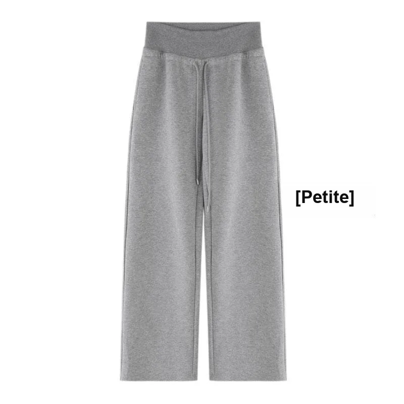 KALULI Spring Fall Casual Wide Leg Pants Sweatpants Women's Gray Black-11