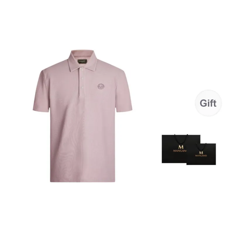 MANGANO Polo Shirt Men's Pink Includes Brand Shopping Bag-2