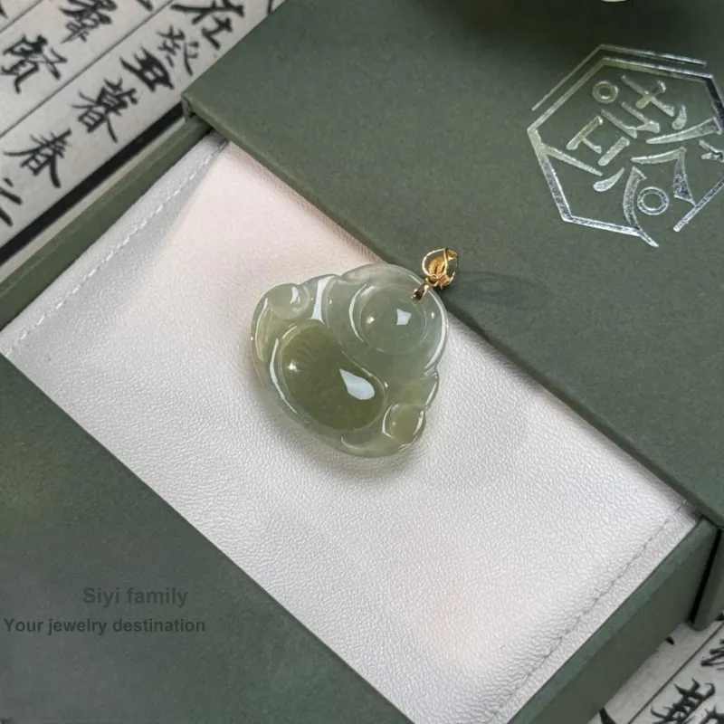 SIYIJIA Ice Glutinous Jadeite Pendants Women's-1