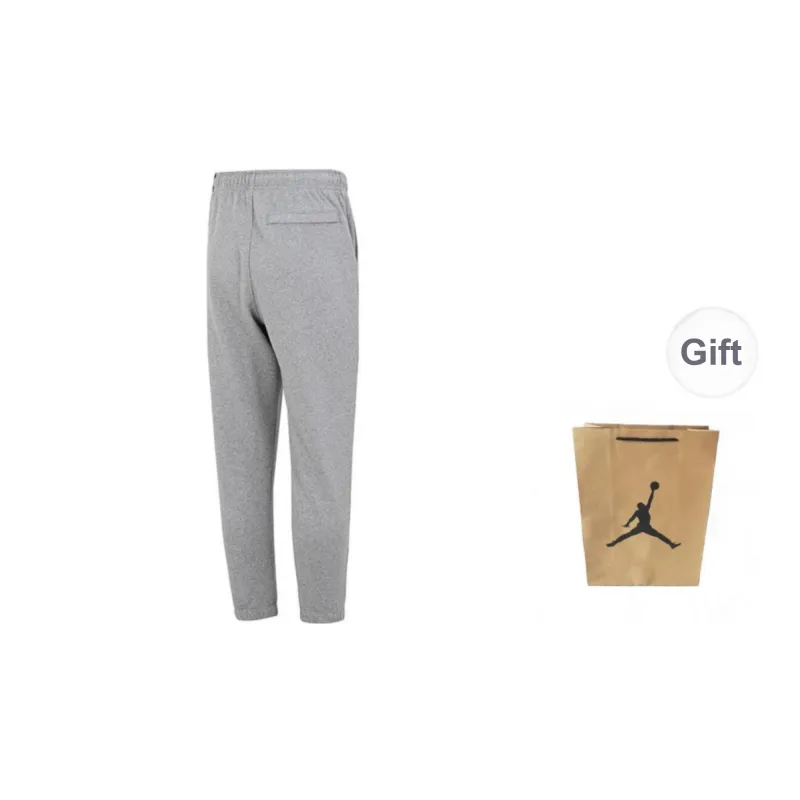 Jordan Knitted Sports Pants Unisex Gray Shopping Bag Included-1